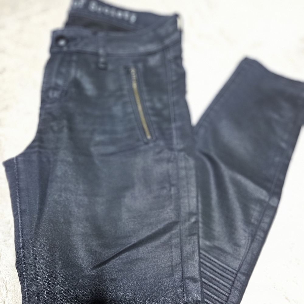 Articles Of Society Black Skinny Jeans Moto Style